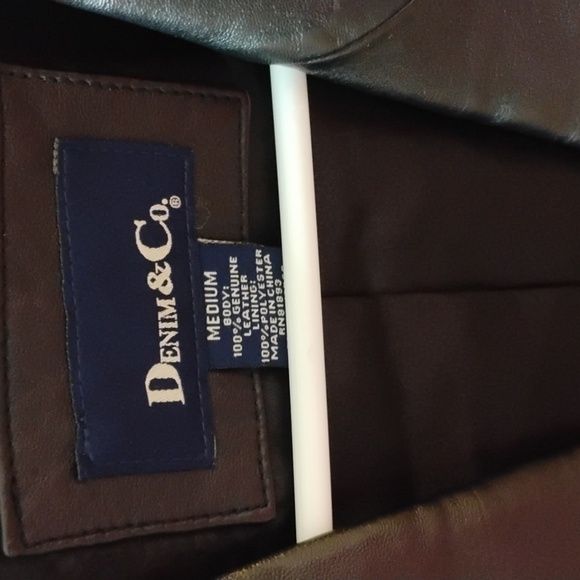 Denim And Company Classic Leather Jacket - Picture 3 of 5